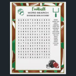 Football Word Search Football Party Game For Kids Letterhead<br><div class="desc">Football Word Search, Printable Or Virtual Football Party Game For Kids & Adults, Ideas, Instant Download Activity, Office Classroom Party --------------------------- Add some extra fun to your Sunday Night football routine! Having a get together? Bring these fun printable football themed games to kick off the laughs & fun. This Football...</div>