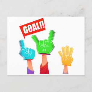 Football world cup 2022 postcard