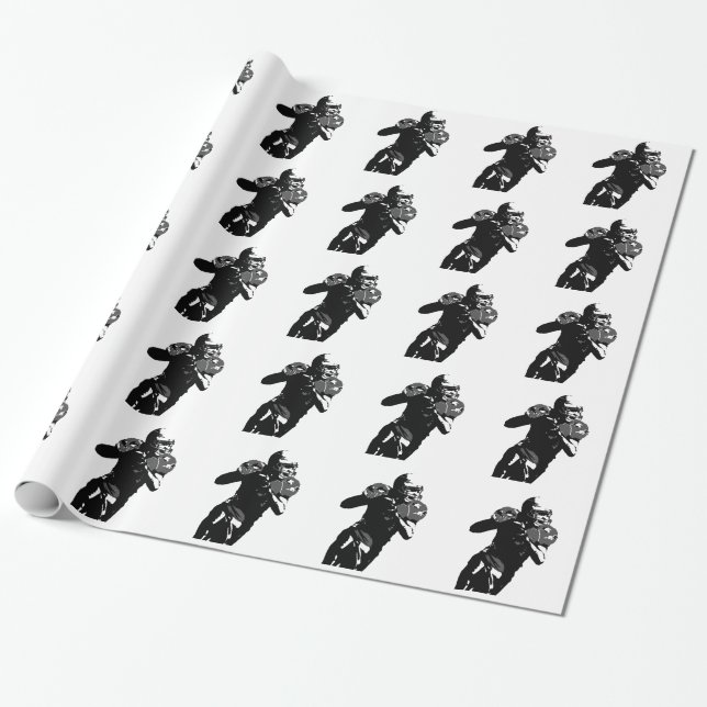 Football Wrapping Paper (Unrolled)