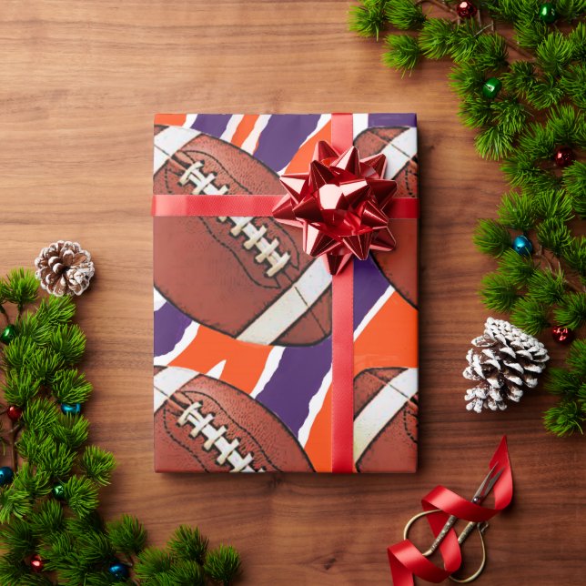 Football wrapping paper-Tiger Design Paper (Holiday Gift)