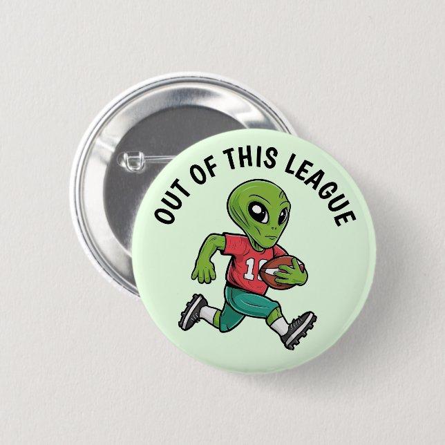 Footballer Alien Button (Front & Back)