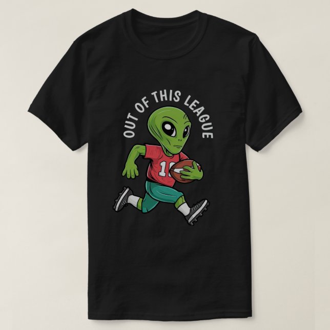 Footballer Alien T-Shirt (Design Front)