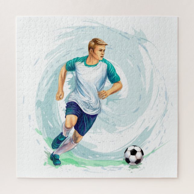 Footballer Jigsaw Puzzle (Vertical)