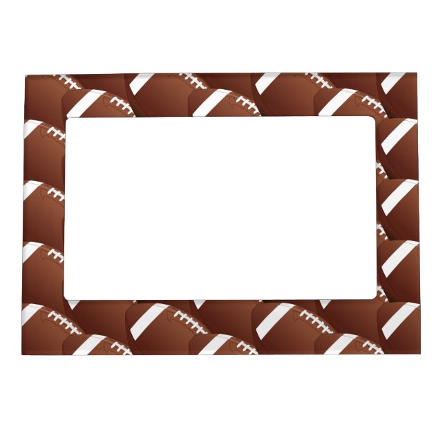 Footballs Design Magnetic Photo Frame (Front)
