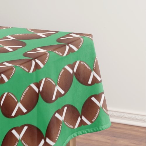 Footballs Design Tablecloth