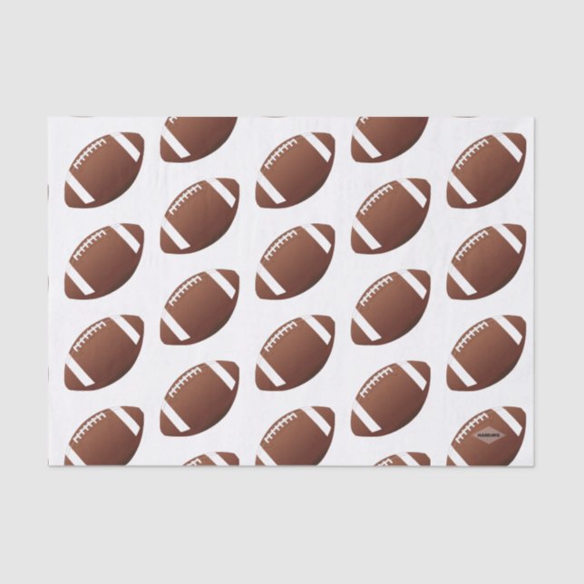 Footballs Git Wrap Tissue Paper HAMbyWG (Front)