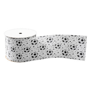 Footballs Grosgrain Ribbon