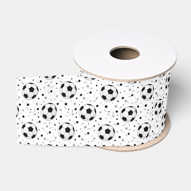 Footballs Grosgrain Ribbon (Spool)