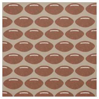 Footballs in a Row, Pattern Sports Fabric