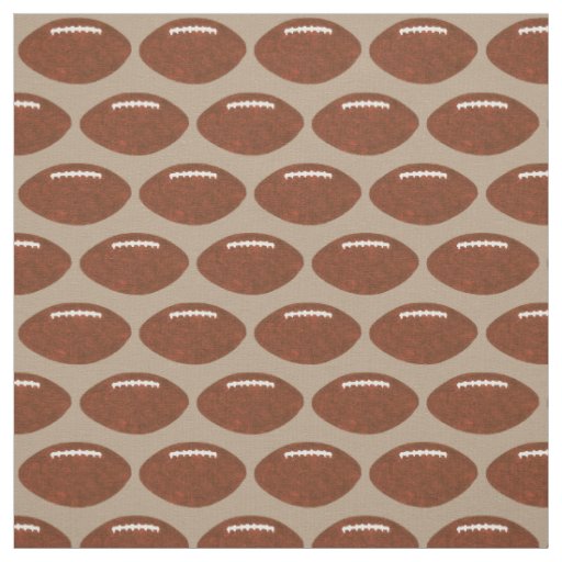 Footballs in a Row, Pattern Sports Fabric