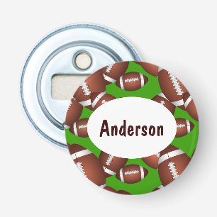 Footballs Pattern Bottle Opener