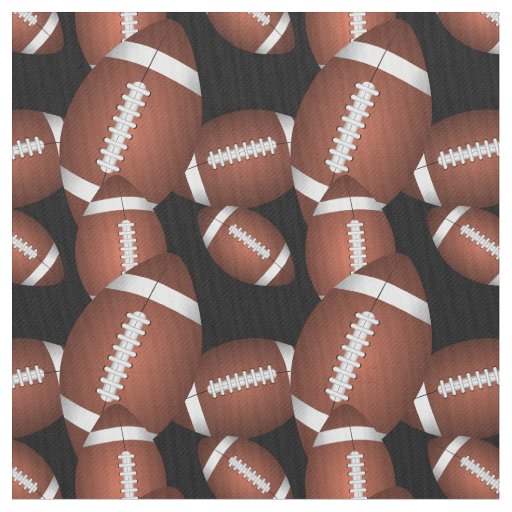 Footballs Pattern Fabric