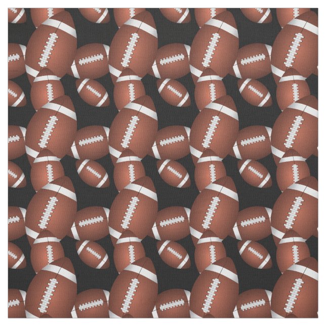 Footballs Pattern Fabric (Swatch)