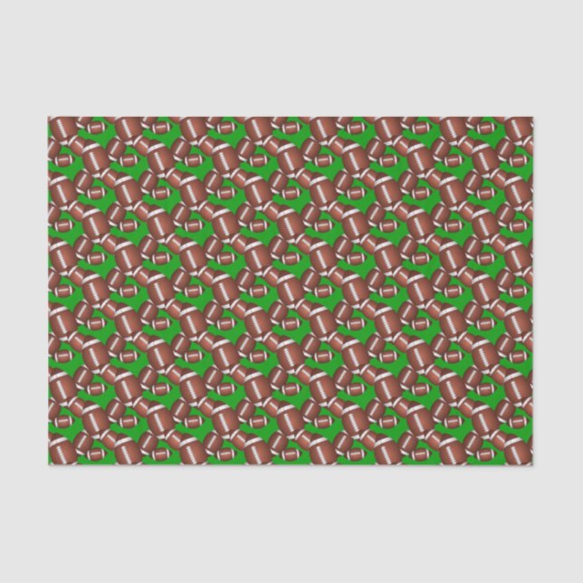 Footballs Pattern Tissue Paper (Front)