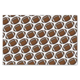 Footballs Sports Brown White Team Gifts Tissue Paper