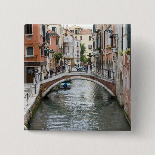 Footbridge in Venice Pinback Button