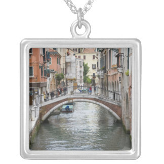 Footbridge in Venice Silver Plated Necklace