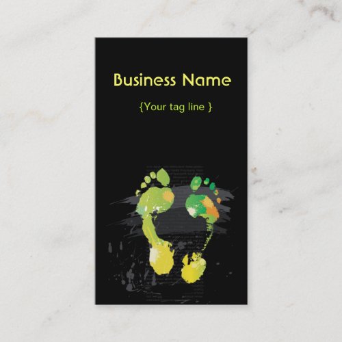 Footcare Business Card Template 2 sides