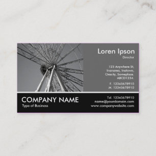Footed Photo - 60pc Gray - Bigwheel Contruction Business Card