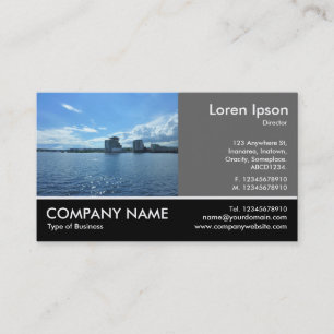 Footed Photo - 60pc Gray - Cardiff Bay Business Card