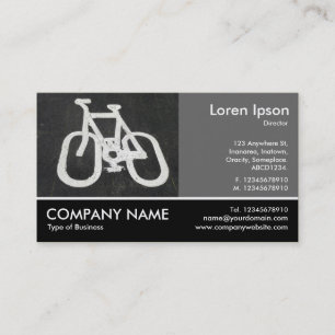Footed Photo - 60pc Gray - Cycle Path Business Card