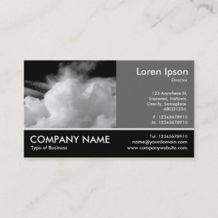 Footed Photo - 60pc Gray - Dramatic Sky Business Card