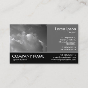 Footed Photo - 60pc Gray - Evening Sky Business Card
