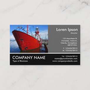 Footed Photo - 60pc Gray - Light Ship Business Card