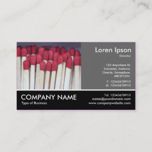 Footed Photo - 60pc Gray - Matches 02 Business Card