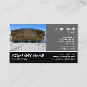 Footed Photo - 60pc Gray - Millennium Centre Cardi Business Card