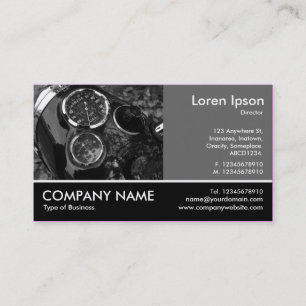 Footed Photo - 60pc Gray - Motorbike Gauges Business Card