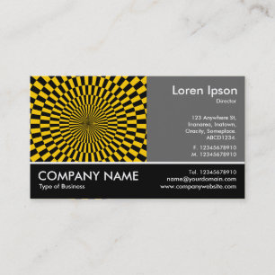 Footed Photo - 60pc Gray - Op Art - Amber Business Card
