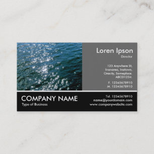 Footed Photo - 60pc Gray - Sparkling Water Business Card