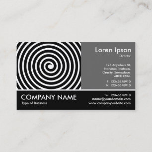 Footed Photo - 60pc Gray - Spiral Business Card