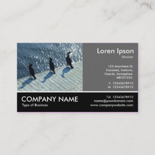 Footed Photo - 60pc Gray - Three Cormorants Business Card