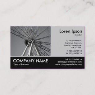 Footed Photo - Lt Gray - Bigwheel Contruction Business Card