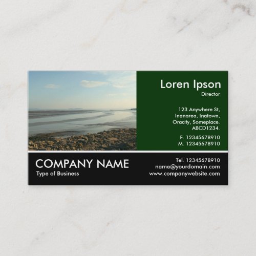 Footed Photo _ Severn Estuary at Penarth Business Card
