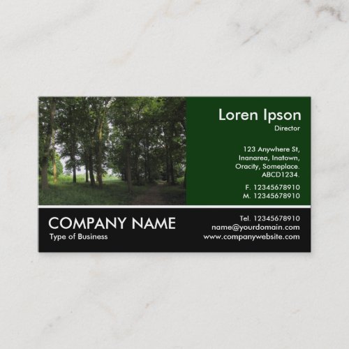 Footed Photo _ Woods Bute Park Cardiff Business Card