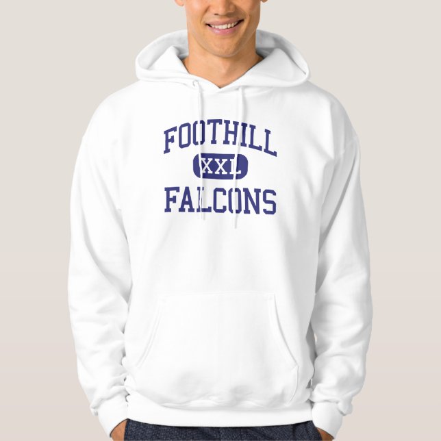 Foothill - Falcons - High - Pleasanton California Hoodie (Front)