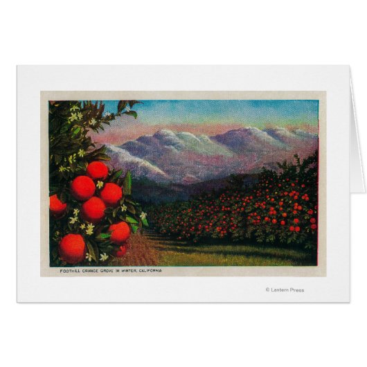 Foothill Orange Grove in the WinterState Cards (Front Horizontal)