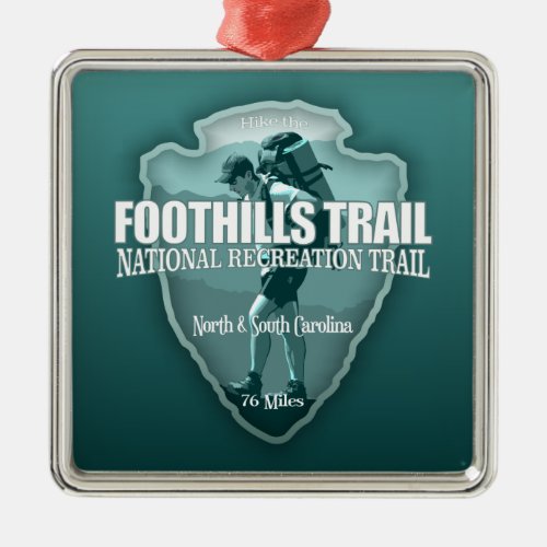 Foothills Trail arrowhead T Metal Ornament