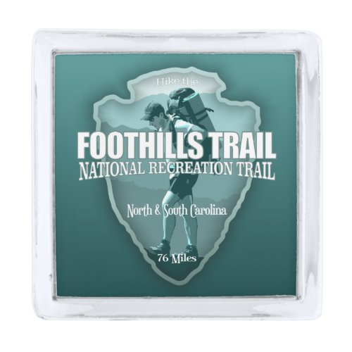 Foothills Trail arrowhead T Silver Finish Lapel Pin