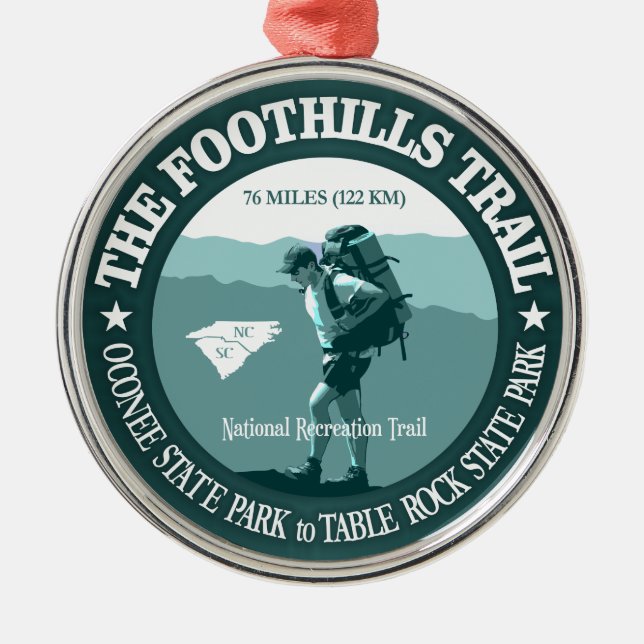 Foothills Trail Metal Ornament (Front)