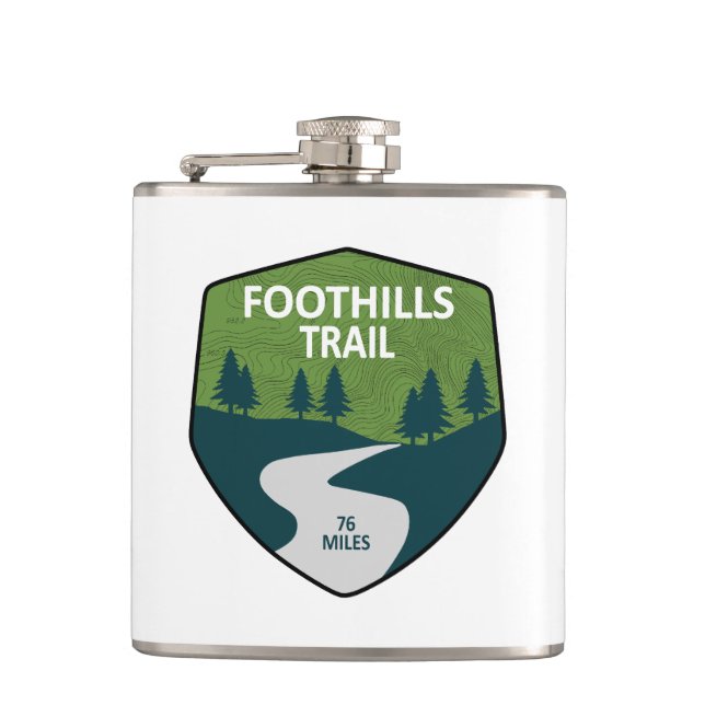 Foothills Trail North Carolina South Carolina Flask (Front)