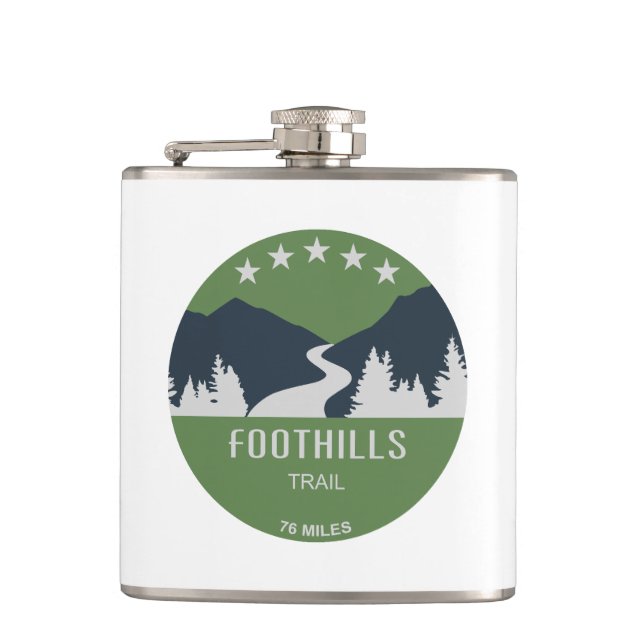 Foothills Trail North Carolina South Carolina Flask (Front)