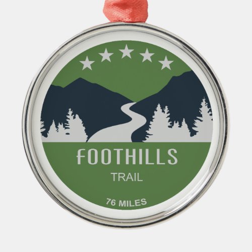 Foothills Trail North Carolina South Carolina Metal Ornament