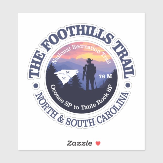 Foothills Trail (rd2) Sticker (Sheet)