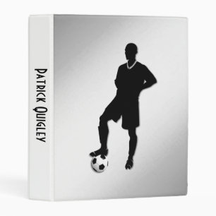Footie / Sports Design Monogram Mini Binder