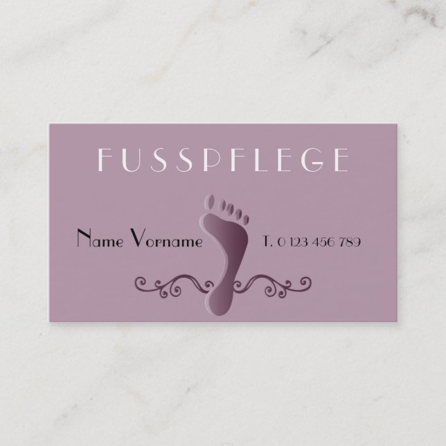footing business card (Front)