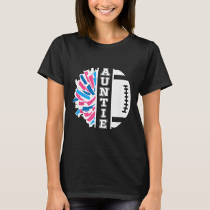 Footll And Cheer Auntie Cheerleading And Footll Au T-Shirt
